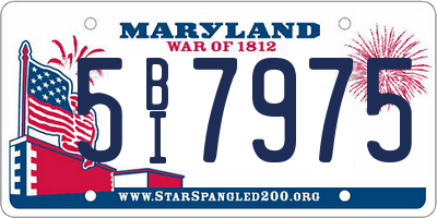 MD license plate 5BI7975