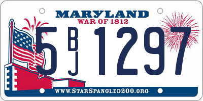 MD license plate 5BJ1297