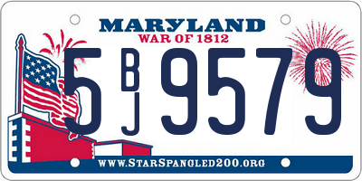 MD license plate 5BJ9579