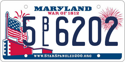 MD license plate 5BL6202