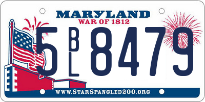 MD license plate 5BL8479