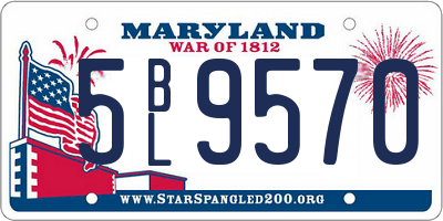 MD license plate 5BL9570