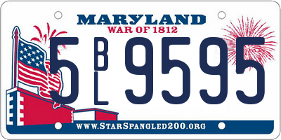 MD license plate 5BL9595