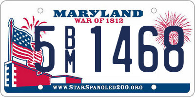 MD license plate 5BM1468