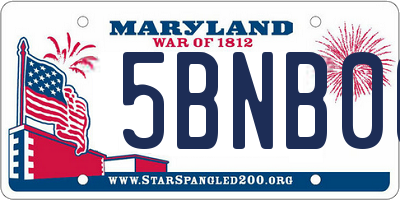 MD license plate 5BNB06