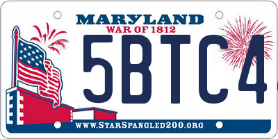 MD license plate 5BTC44