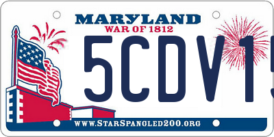 MD license plate 5CDV15