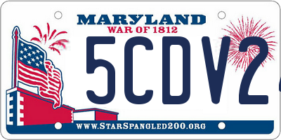 MD license plate 5CDV24