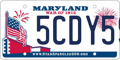 MD license plate 5CDY59