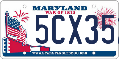 MD license plate 5CX352