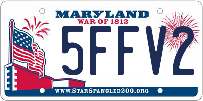 MD license plate 5FFV21