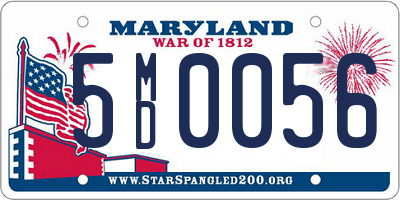 MD license plate 5MD0056