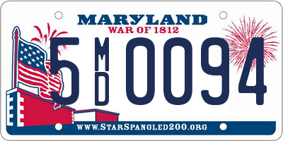 MD license plate 5MD0094