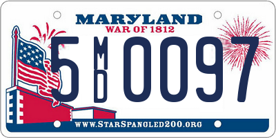 MD license plate 5MD0097