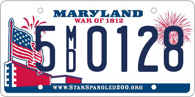 MD license plate 5MD0128