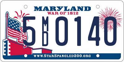 MD license plate 5MD0140