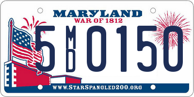 MD license plate 5MD0150