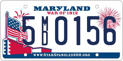 MD license plate 5MD0156