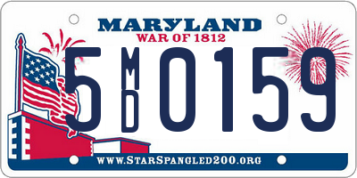 MD license plate 5MD0159