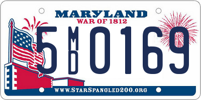 MD license plate 5MD0169