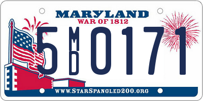 MD license plate 5MD0171