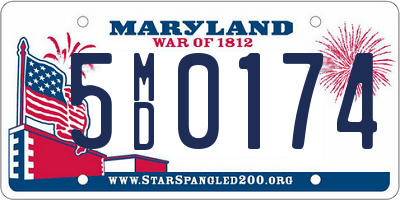 MD license plate 5MD0174