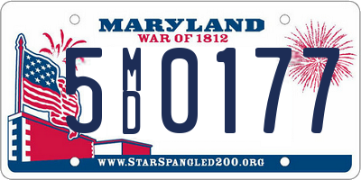 MD license plate 5MD0177