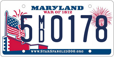 MD license plate 5MD0178