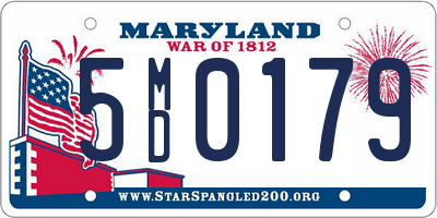 MD license plate 5MD0179