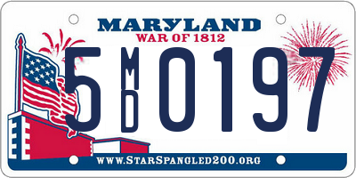 MD license plate 5MD0197