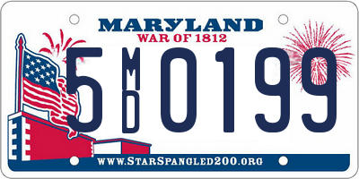 MD license plate 5MD0199