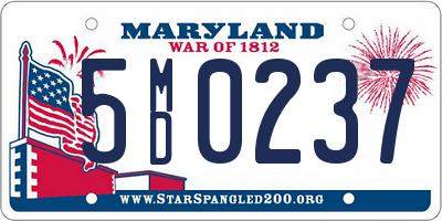 MD license plate 5MD0237