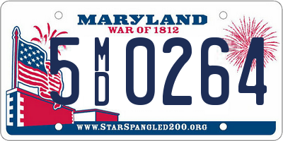 MD license plate 5MD0264