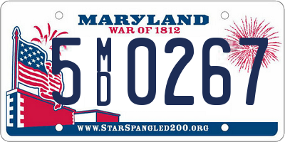 MD license plate 5MD0267