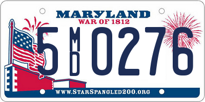 MD license plate 5MD0276