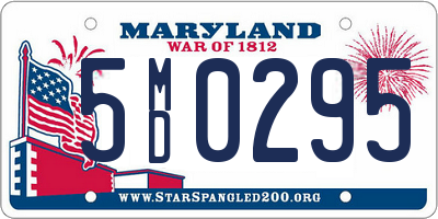 MD license plate 5MD0295