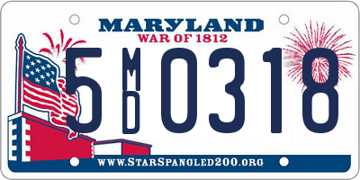 MD license plate 5MD0318