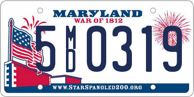 MD license plate 5MD0319