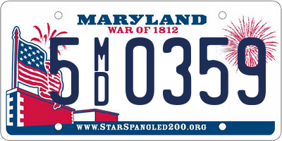 MD license plate 5MD0359