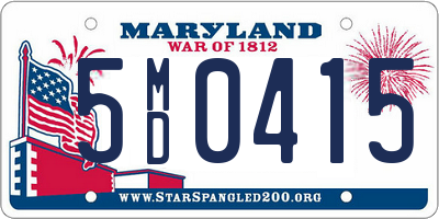 MD license plate 5MD0415