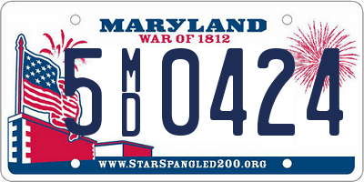 MD license plate 5MD0424