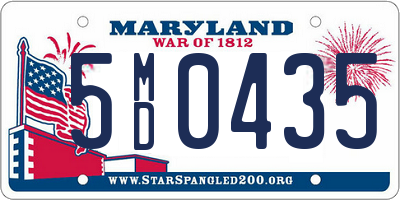 MD license plate 5MD0435