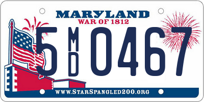 MD license plate 5MD0467