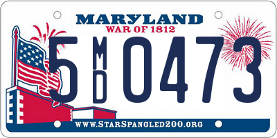 MD license plate 5MD0473