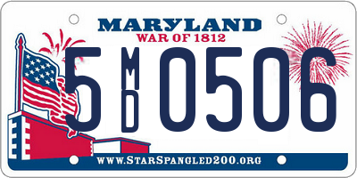 MD license plate 5MD0506