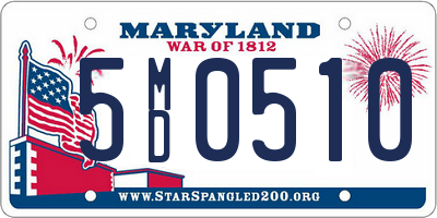 MD license plate 5MD0510