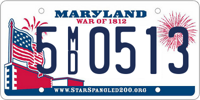 MD license plate 5MD0513