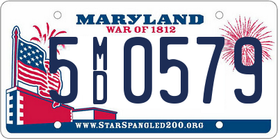 MD license plate 5MD0579