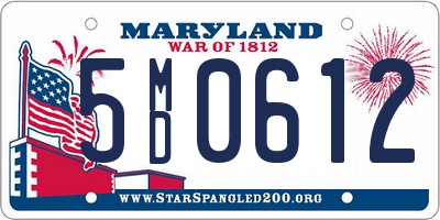 MD license plate 5MD0612