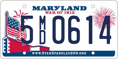 MD license plate 5MD0614